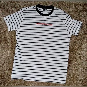 Meanwhile in LA striped shirt